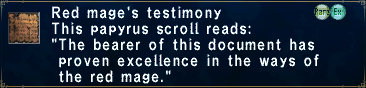 Red Mage's Testimony