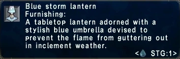 Blue Storm Lantern