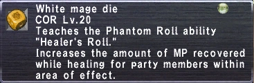 White Mage die