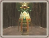 Flower egg in a mog house.