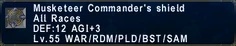 Musketeer Commander's shield