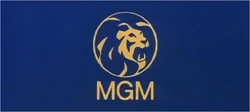 The short-lived 1968 MGM logo, seen at the start of 2001: A Space Odyssey.