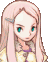 Ritz's in-game St. Ivalice portrait, with white hair
