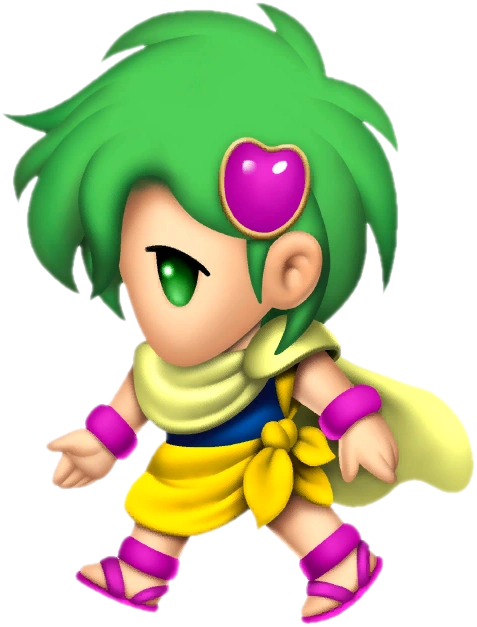 Rydia as a child SD artwork