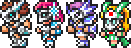 The main cast as Gladiators.