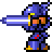 Cecil's sprite while using Dark Wave