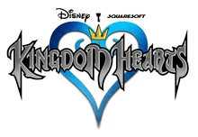 Logo of the first Kingdom Hearts. All subsequent games of the series follow this archetype.