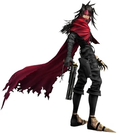 Vincent in Dirge of Cerberus, wielding the Cerberus revolver