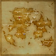 Map of the Middle Lands on Vana'diel