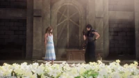 Zack wants to repay Aerith with one date, but she refuses.
