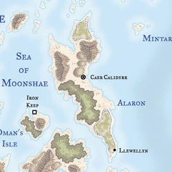 Alaron on the 3rd edition campaign setting map