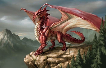 A red dragon