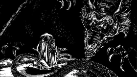 The Sibilant Shade meets with a dragon cultist.