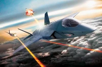 A derivative of the F-35 with mounted point-defence laser.