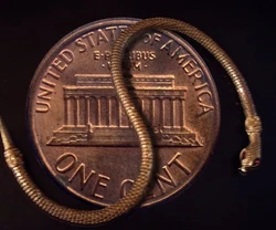 Flexible metal Micro-Snake with flashing eyes.