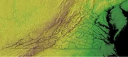 Virginia - topographic map