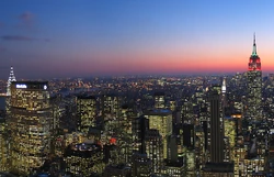 New York City at sunset