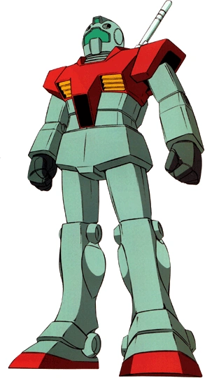 The mass production RGM-79 GM mobile suit