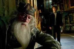 Albus Dumbledore with Harry Potter