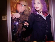 Tonks with her mentor, Alastor "Mad-Eye" Moody.