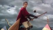Oliver Wood during the Gryffindor vs Slytherin match.