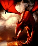 Thorn, a red dragon