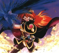 Lina Inverse using the Ragna Blade