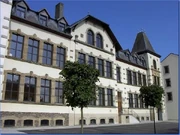 Eine Schule in Troisvierges, eine Stadt im Norden von Luxemburg