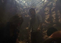 Sawyer, Jin und Michael in der Grube