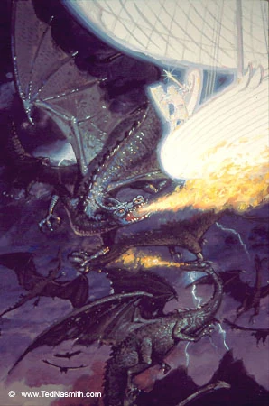 Eärendil slays Ancalagon