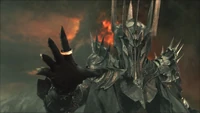 Sauron wields the awesome power of The One Ring.