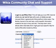 Einfaches Einloggen in den Channel #wikia über irc.wikia.com