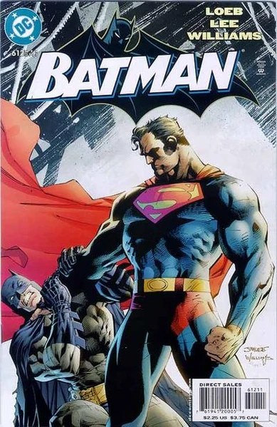 I HATE that this is the only image I can find of this battle because Superman never gets a shot in on Batman in this battle. 