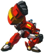 The Raiden Ride Armor, a mining armor found in three games.