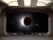 Omicron Theta auf dem Hauptschirm der Enterprise.