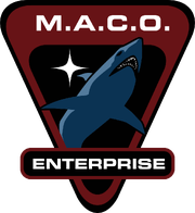 Emblem der MACO Einsatzgruppe die auf derEnterprise eingesetzt wurde.