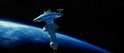 Das Raumdock im Orbit der Erde.