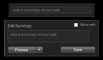 Edit summary text box