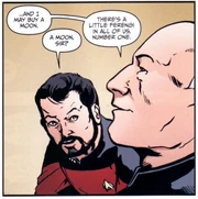 Picard, deciding what to do with the diamonds...