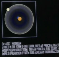 Hydrogen atom diagram.