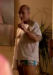 Jean-Luc Picard in informal attire while on shore leave on Risa