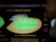 A graphic of a baseball field