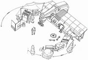 Jim Martin sketch of village
