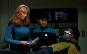 Ogawa and Dr. Crusher in sickbay in 2371