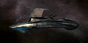 Degra's ship monitors a weapon test in the Calindra system