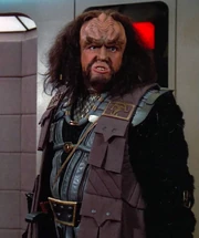 A Klingon Warrior's uniform in 2365