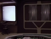 The inner main engineering isolation door aboard the USS Enterprise-D.