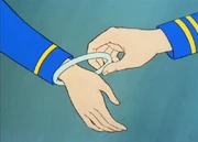 Chapel's titanium bracelet.
