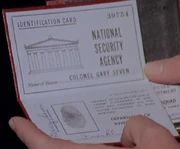 Gary Seven's fake NSA ID