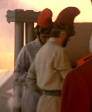 Two Vulcan workers in their utility suits